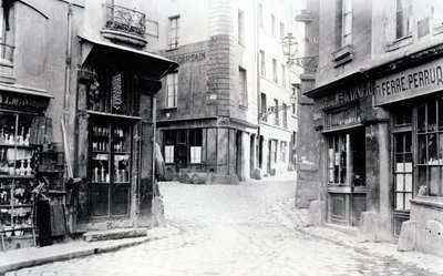 Crossroads of the Fromentel, Saint-Hilaire, Jean-de-Beauvais, Charretiere et Mont-de-Marsan Streets, Paris by Charles Marville